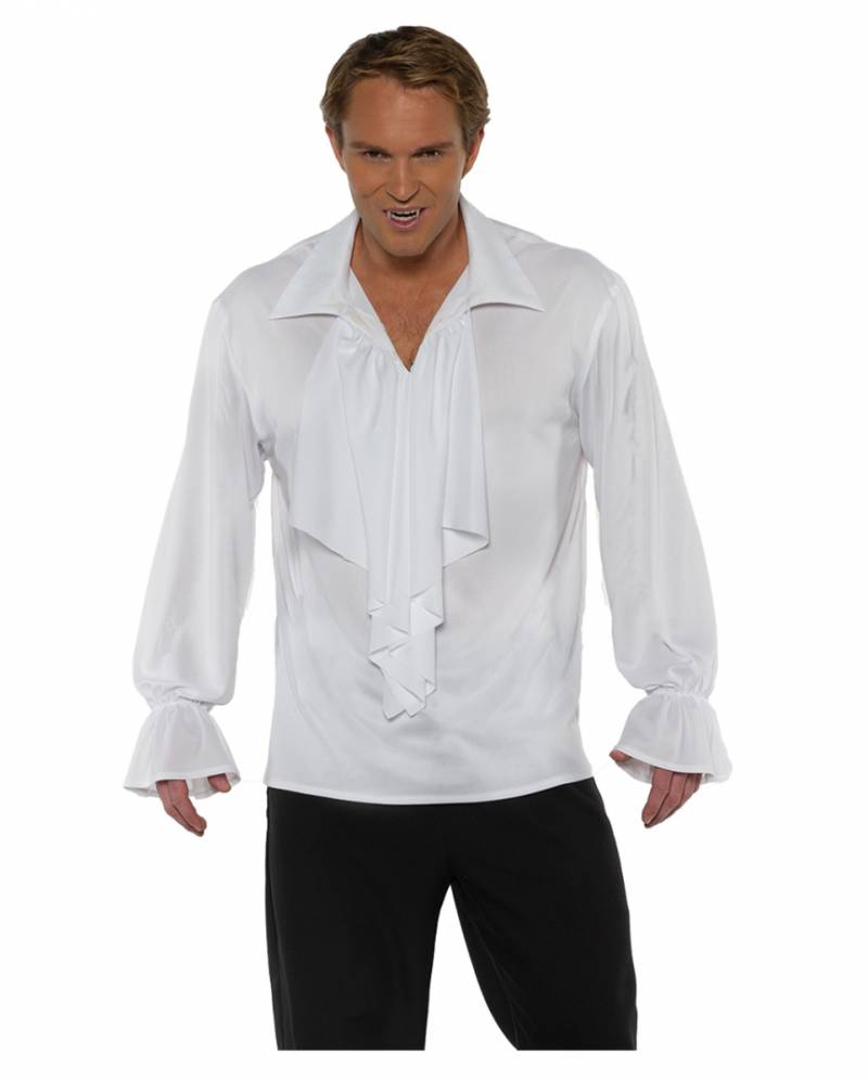 Vampirhemd mit Rüschen als Dracula Kostümzubehör XXL von Karneval Universe