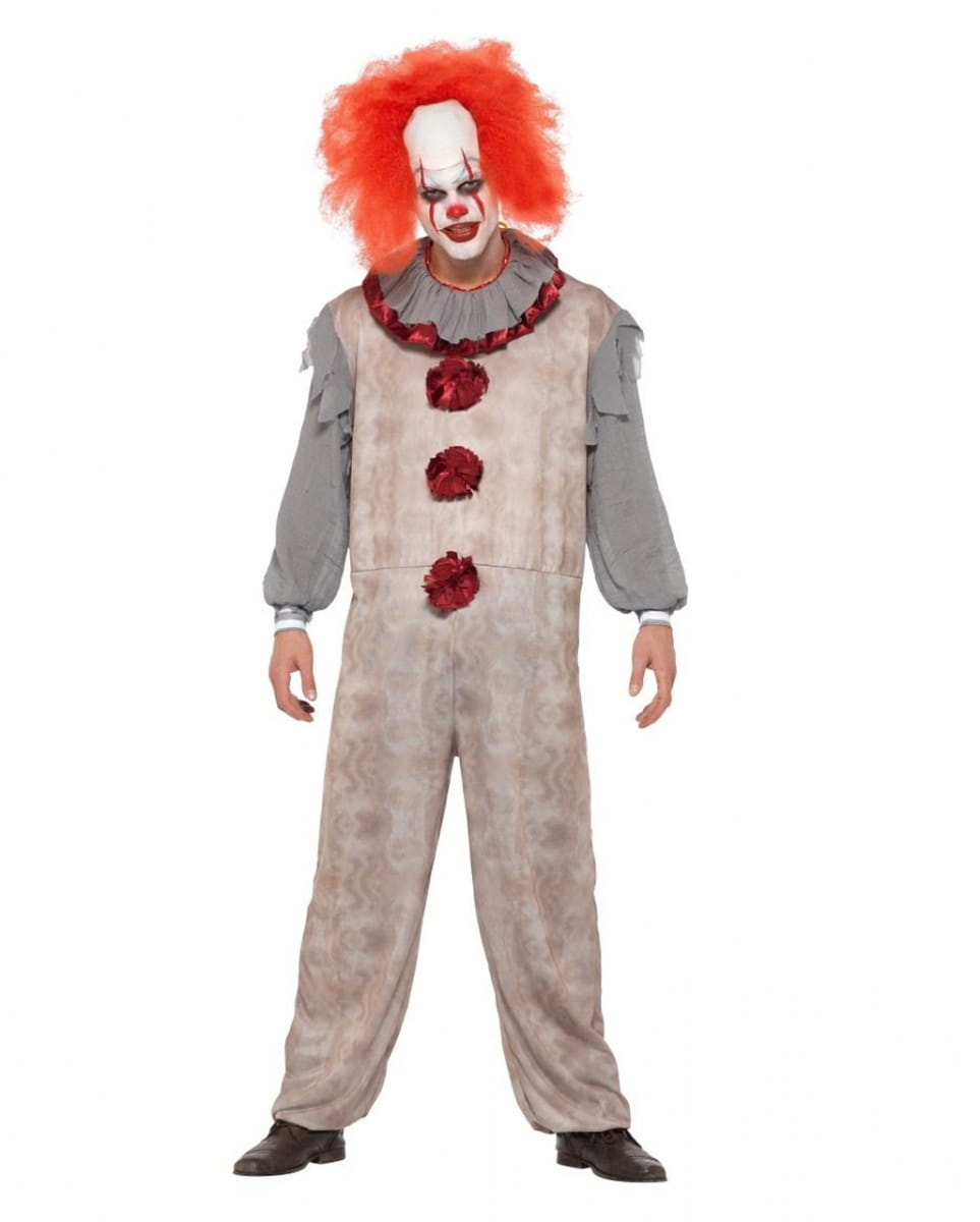 Vintage Killer Clown Kostüm für Halloween L von Karneval Universe