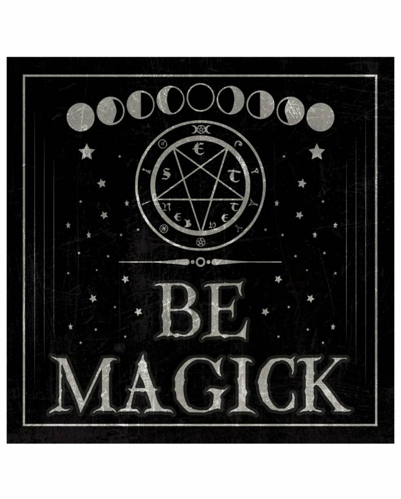 Vintage Metallschild "Be Magick" 20cm