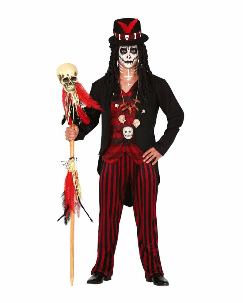 Voodoo Hexenkönig Herren Kostüm für Halloween L von Karneval Universe