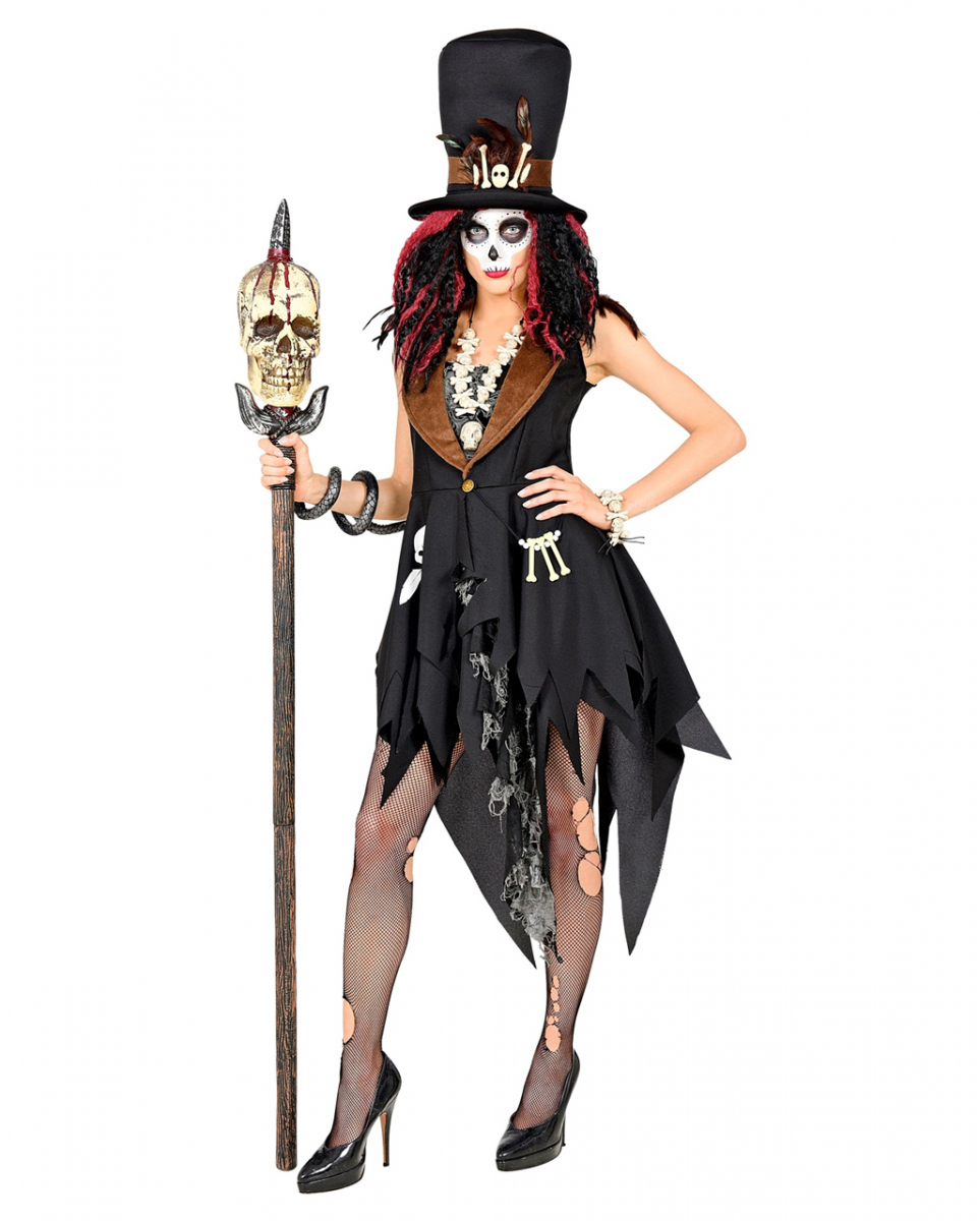 Voodoo Priesterin Halloween Kostüm für Damen M von Karneval Universe