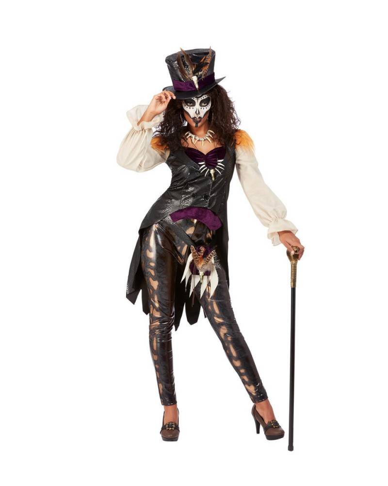 Voodoo Zauberin Kostüm für Fasching M von Karneval Universe