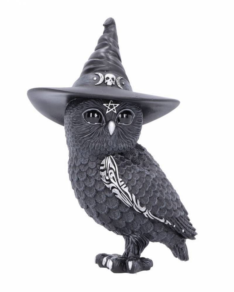 Walpurgisnacht Eule mit Hexenhut 30cm ordern ★ von Karneval Universe