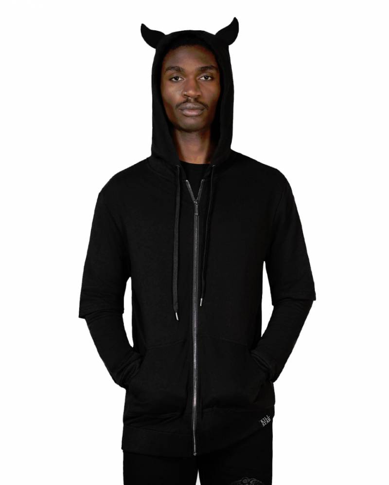 Watch the Skies Hoodie Unisex KILLSTAR mit Hörnern XXL von Karneval Universe
