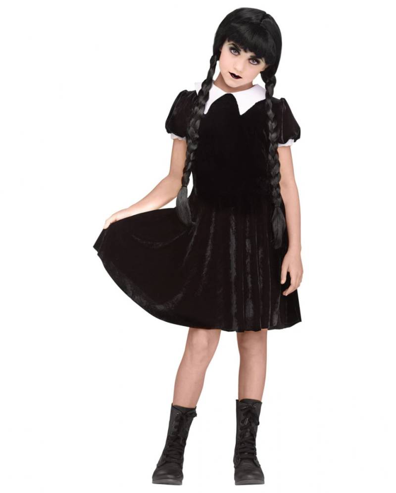 Wednesday Gothic Mädchen Kostüm für Halloween L von Karneval Universe