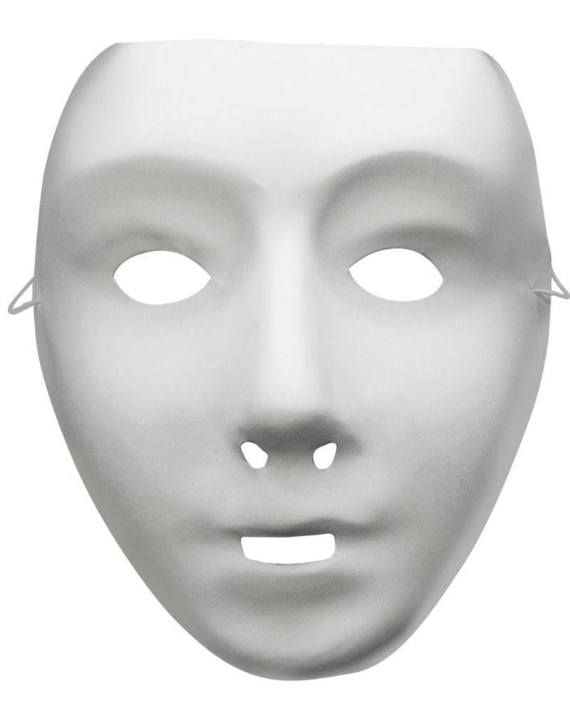 Weiße Gesichts Maske für Karneval & Fasching von Karneval Universe