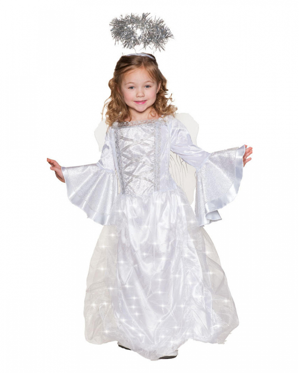 Weißer Engel Kinder Kostüm leuchtend kaufen M von Karneval Universe