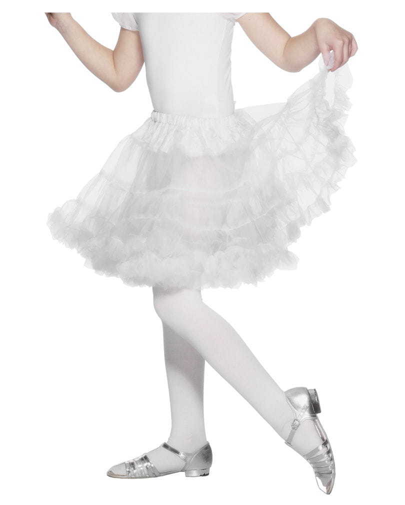 Weißer Kinder Pettitcoat für Karneval & Fasching von Karneval Universe