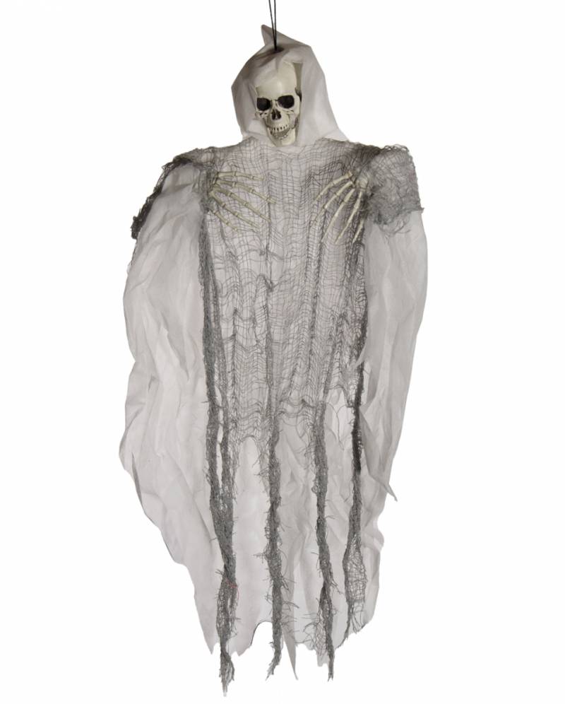 Weißes Hänge-Skelett 77cm Halloween Figur von Karneval Universe