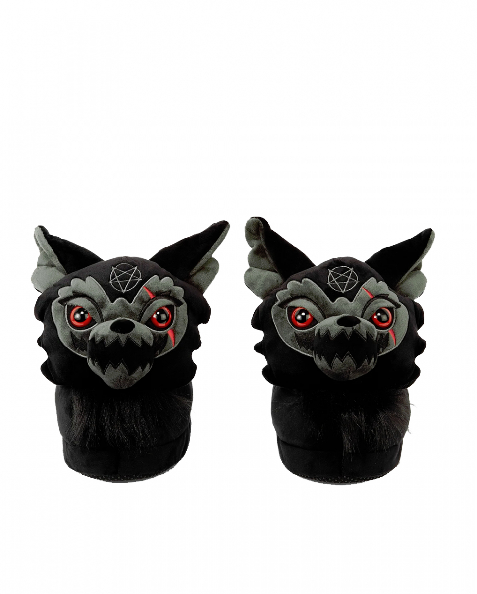 Werewolf : Fang Hausschuhe KILLSTAR  Gothic Pantoffeln S-M von Karneval Universe