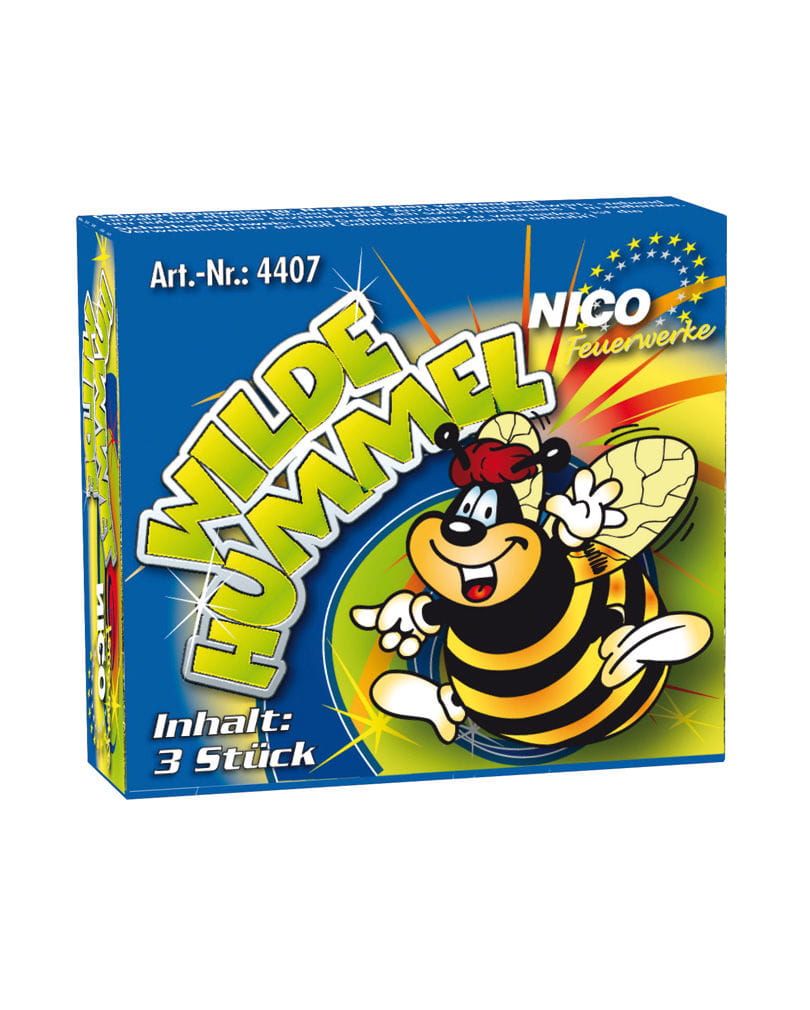 Wilde Hummel Bodenfeuerwirbel 3er Pack  Bodenkreisel für Sylvester von Karneval Universe
