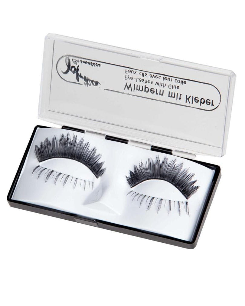 Wimpern Duett Schwarz   Künstliche Wimpern für Halloween von Karneval Universe