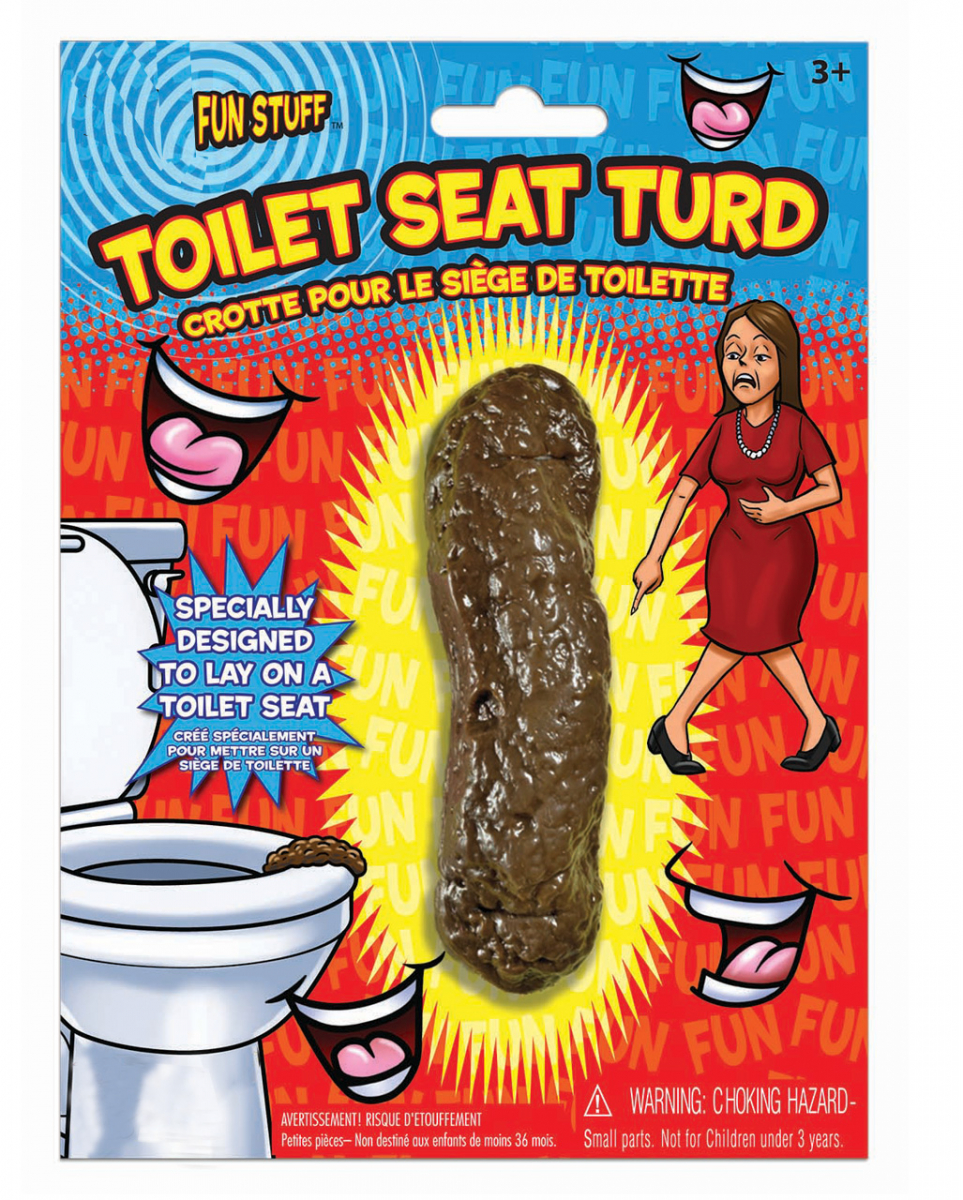 Witziger Toilettensitz Scheisshaufen als Joke ? von Karneval Universe