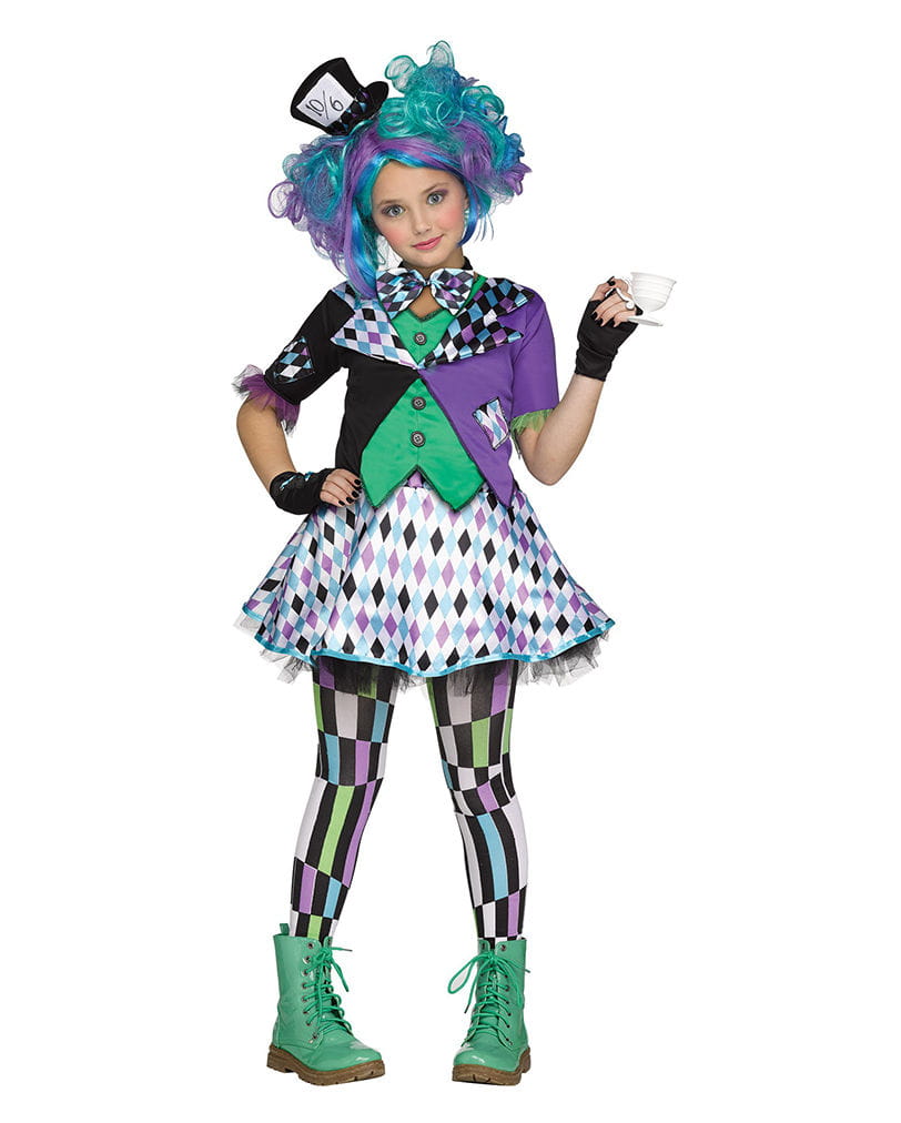 Wunderland Teenager Kostüm  Mad Hatter Verkleidung XL von Karneval Universe