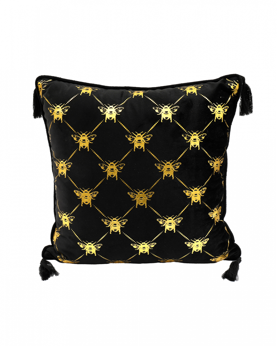 Zierkissen mit goldenen Bienen 40x40cm für Gothics von Karneval Universe