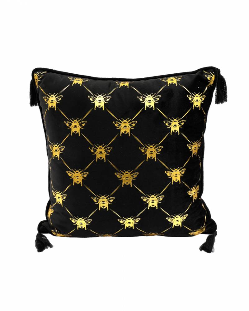 Zierkissen mit goldenen Bienen 40x40cm für Gothics von Karneval Universe