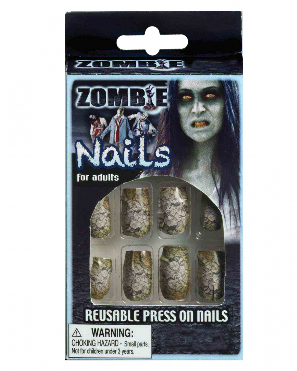 Zombie Fingernägel mit Verfärbungen von Karneval Universe