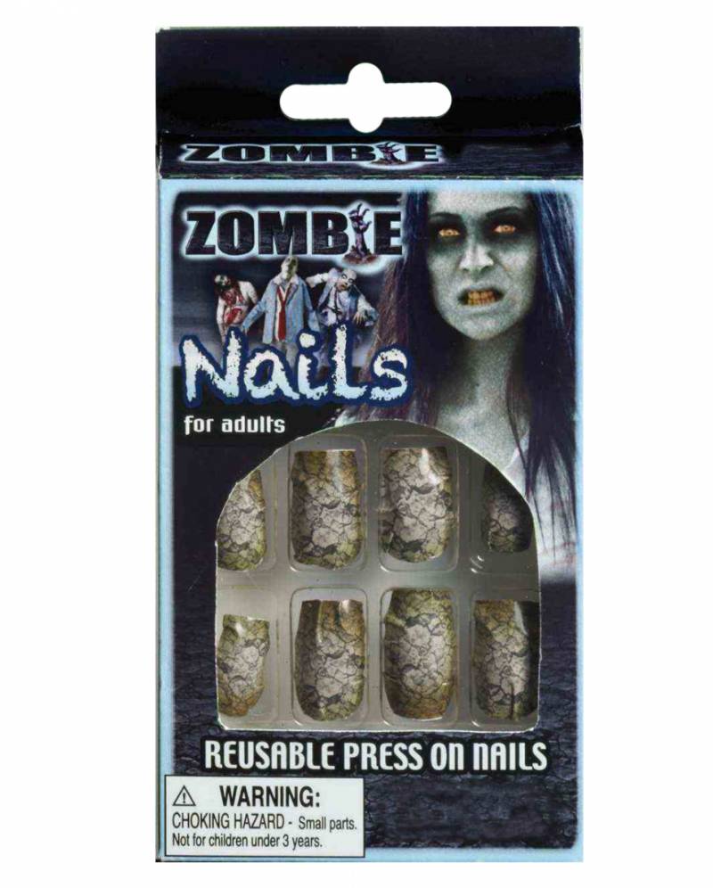 Zombie Fingernägel mit Verfärbungen von Karneval Universe