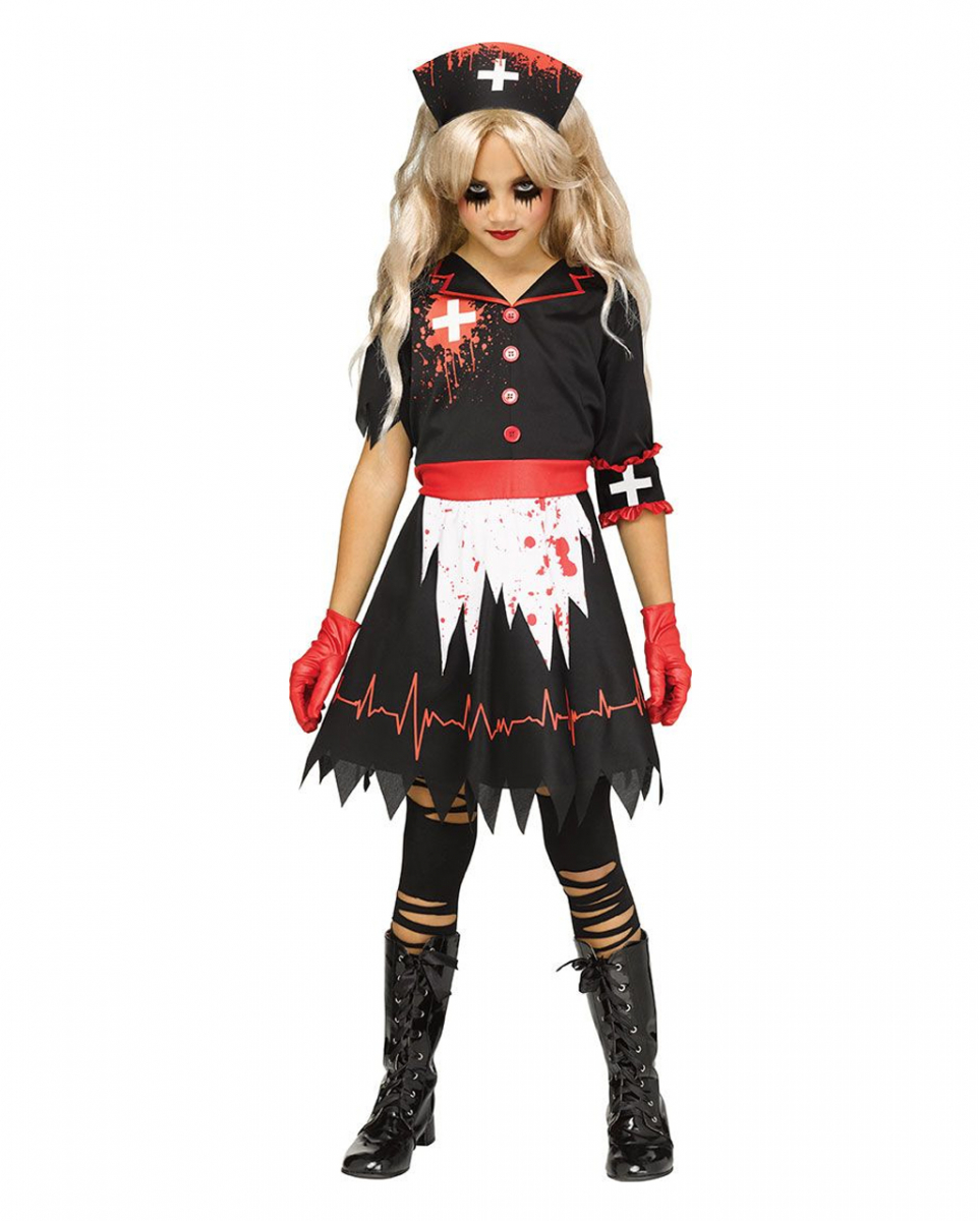 Zombie Krankenschwester Kinder Kostüm ordern ★ XL von Karneval Universe