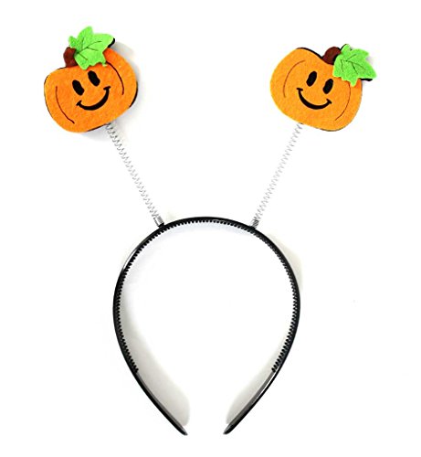 Halloween Happy Wabbles Haarreif Kürbis Haarreif Kopfschmuck Kostümzubehör Karneval Halloween Party von KarnevalsTeufel.de