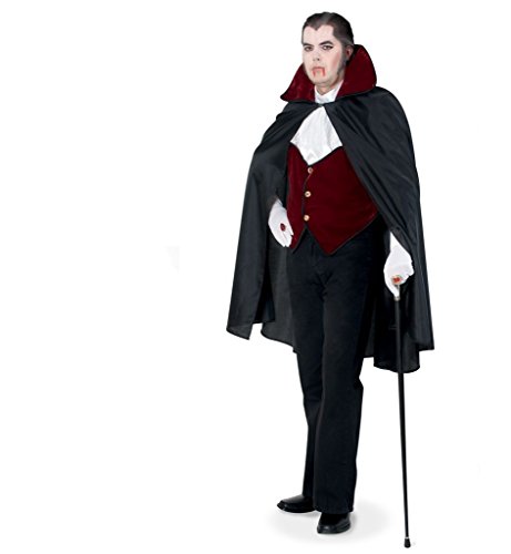 Herrenkostüm GRAF Dracul Vampir König Transsilvanien Blutsauger Halloween Karneval Fasching Einheitsgröße von KarnevalsTeufel.de