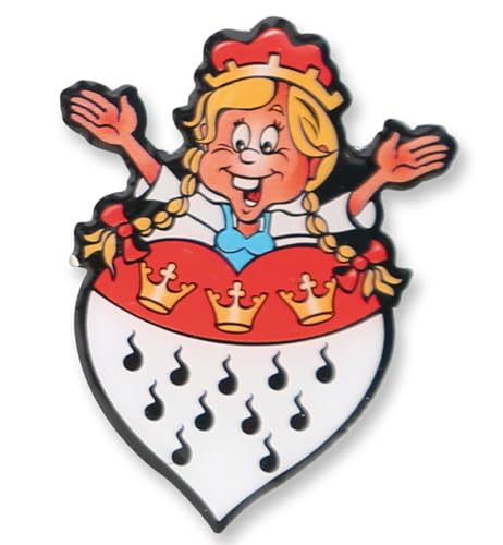 KarnevalsTeufel 1 Anstecker I Love Köln Kölnbutton Verschiedene Motiven zur Auswahl Accessoire (Mädchen + Herz) von KarnevalsTeufel.de