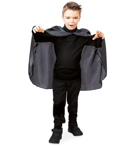 KarnevalsTeufel Cape Umhang Poncho Vampir Daemon Fledermaus für Kinder, vielseitig einsetzbar (104/116) von KarnevalsTeufel.de