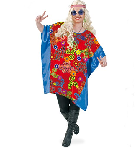 KarnevalsTeufel Damenkostüm, Hippie Sue, Starke Outfits, große Größen, 60er von KarnevalsTeufel.de