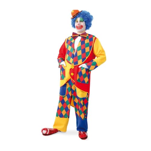 KarnevalsTeufel Herren-/Damenkostüm Clowns-Frack "Chico" Karneval Fasching Mottoparty Kindergeburtstag (Large) von KarnevalsTeufel.de