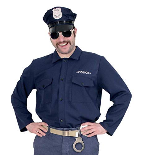 KarnevalsTeufel Herrenkostüm Polizist Hemd in dunkelblau (L) von KarnevalsTeufel.de