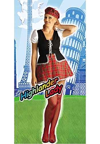 KarnevalsTeufel.de Highlander Lady Dame-Kostüm Schottin-Verkleidung Highland-Outfit (44) von KarnevalsTeufel.de