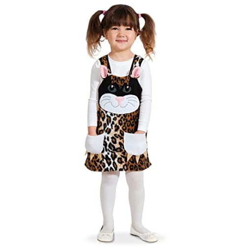 KarnevalsTeufel Kinderkostüm Katze Kleid Karneval Verkleidung Spielkleid Tierkostüm Kätzchen Katzenkostüm für Kinder Mädchen (98) von KarnevalsTeufel.de