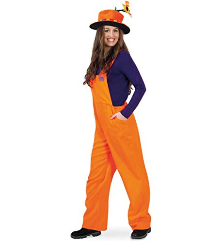 KarnevalsTeufel Kostüm Latzhose Handwerker Bauarbeiter Gärtner Zwerg für Erwachsene (X-Large, Orange) von KarnevalsTeufel.de