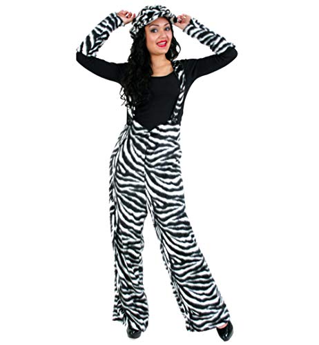 KarnevalsTeufel Kostüm Plüschhose Zebra in schwarz-weiß Unisex (XL) von KarnevalsTeufel.de