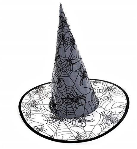 KarnevalsTeufel Spinnennetz-Hexenhut, transparent, grau-schwarz, Spinne, Kopfschmuck, Halloween KarnevalsTeufel Spinnennetz-Hexenhut, transparent, grau-schwarz, Spinne, Kopfschmuck, Halloween von KarnevalsTeufel.de