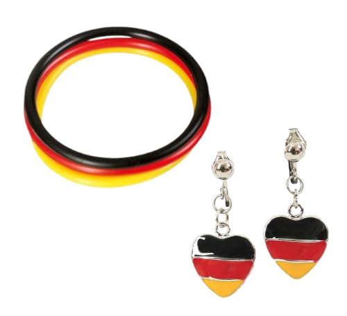 KarnevalsTeufel.de 2-TLG. Fußball Fan Set, Germany, EM, WM, Fanartikel, Deutschland von KarnevalsTeufel.de