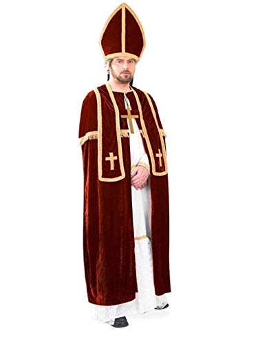 KarnevalsTeufel.de Bischofskostüm, Sankt Nikolaus, Gewand Weihnachtsmann, Bischofs Kostüm rotes Samtkostüm für Erwachsene KarnevalsTeufel.de Bischofskostüm, Sankt Nikolaus, Gewand Weihnachtsmann, Bischofs Kostüm rotes Samtkostüm für Erwachsene von KarnevalsTeufel.de