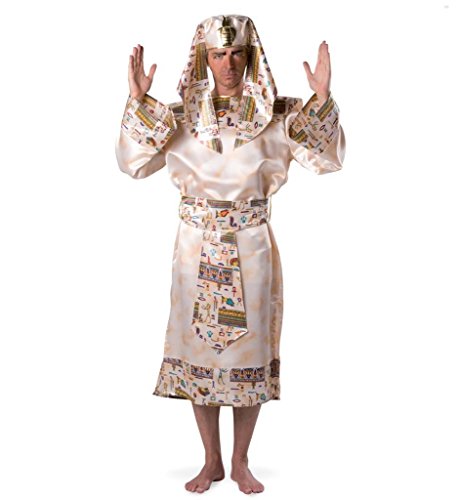 KarnevalsTeufel.de Herrenkostüm Echnaton Ägypten Pharao Gott König Pyramiden Robe mit Schärpe Gr L, XXL (L) von KarnevalsTeufel.de