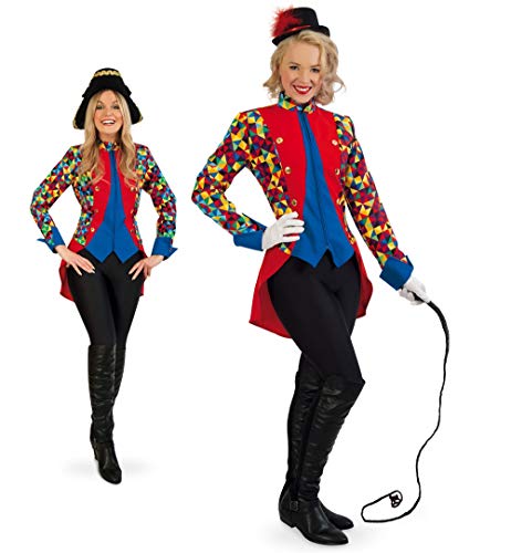 KarnevalsTeufel.de Jacke Zirkusdirektorin Dompteurin bunt Gardeuniform (34) von KarnevalsTeufel.de