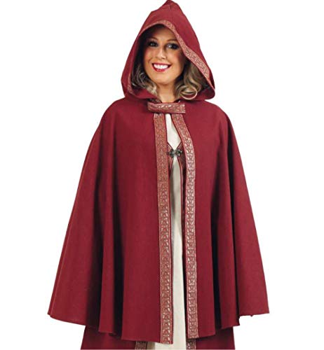 KarnevalsTeufel.de Mittelalter-Umhang edel rot mit Kapuze Verkleidung, Mittelalter LARP Gothik KarnevalsTeufel.de Mittelalter-Umhang edel rot mit Kapuze Verkleidung, Mittelalter LARP Gothik von KarnevalsTeufel.de