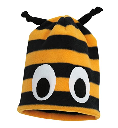 KarnevalsTeufel.de Mütze Biene Hummel Onesize Fleecemütze Accessoire Kostüm-Zubehör von KarnevalsTeufel.de