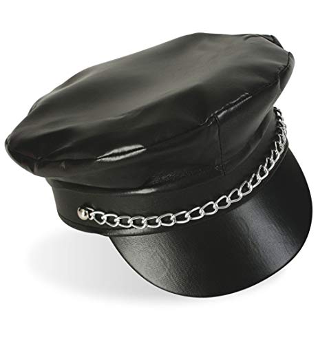 Rockerkappe, Gr. 58 cm, Karneval, Mottoparty, Fasching von KarnevalsTeufel.de