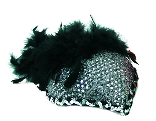 Variété Hut, sortierte Farben, Gr. 58 cm, Revue, Show, Karneval, Party, Kabarett (Silber) von KarnevalsTeufel.de