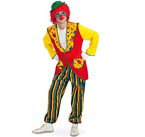 KarnevalsTeufel Anzug-Clown Coco 2tlg Kostüm Blazer Hose bunt Karneval Fasching (XXL) von KarnevalsTeufel.de