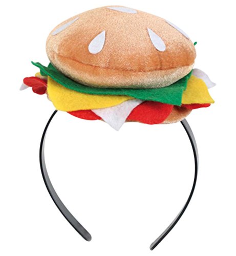 KarnevalsTeufel.de Haarreif Burger Hamburger Cheeseburger Kopfschmuck von KarnevalsTeufel.de