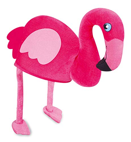 KarnevalsTeufel Flamingo - Hut, pink, rosa, Mütze, Paradiesvogel, Junggesellinnenabschied, Karneval, Fasching, Mottoparty von KarnevalsTeufel.de