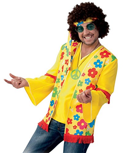 KarnevalsTeufel Flower Hippie Oberteil für Herren (M) von KarnevalsTeufel.de