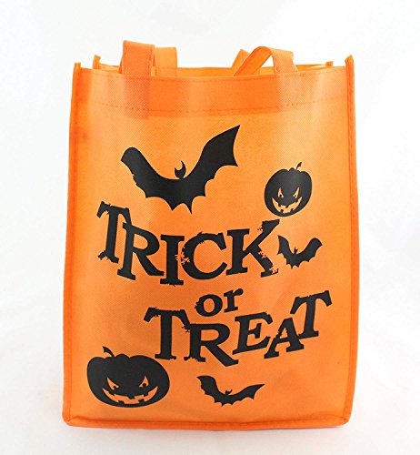 KarnevalsTeufel Halloween Tasche Süßes oder Saures Accessoire Beutel Süßigkeiten Tasche (Orange) von KarnevalsTeufel.de