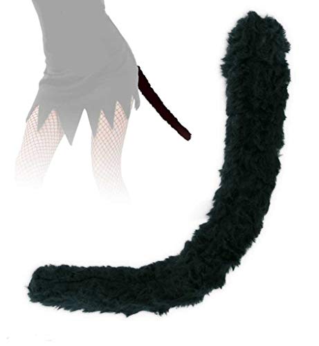 KarnevalsTeufel Katzenschwanz ca. 35 cm schwarz Plüsch von KarnevalsTeufel.de