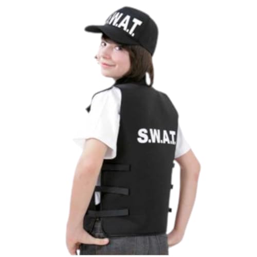 KarnevalsTeufel Kinder-Kostüm "SWAT Weste" Spezialeinheit Police Officer Security (152) von KarnevalsTeufel.de